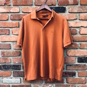 Hugo Boss Orange Polo Shirt Size Medium